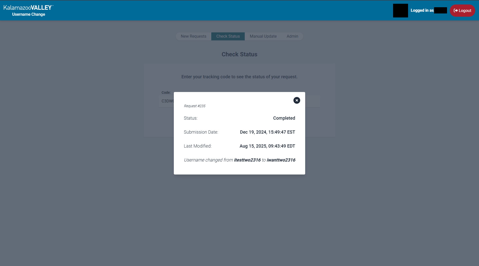 Username Changer screenshot