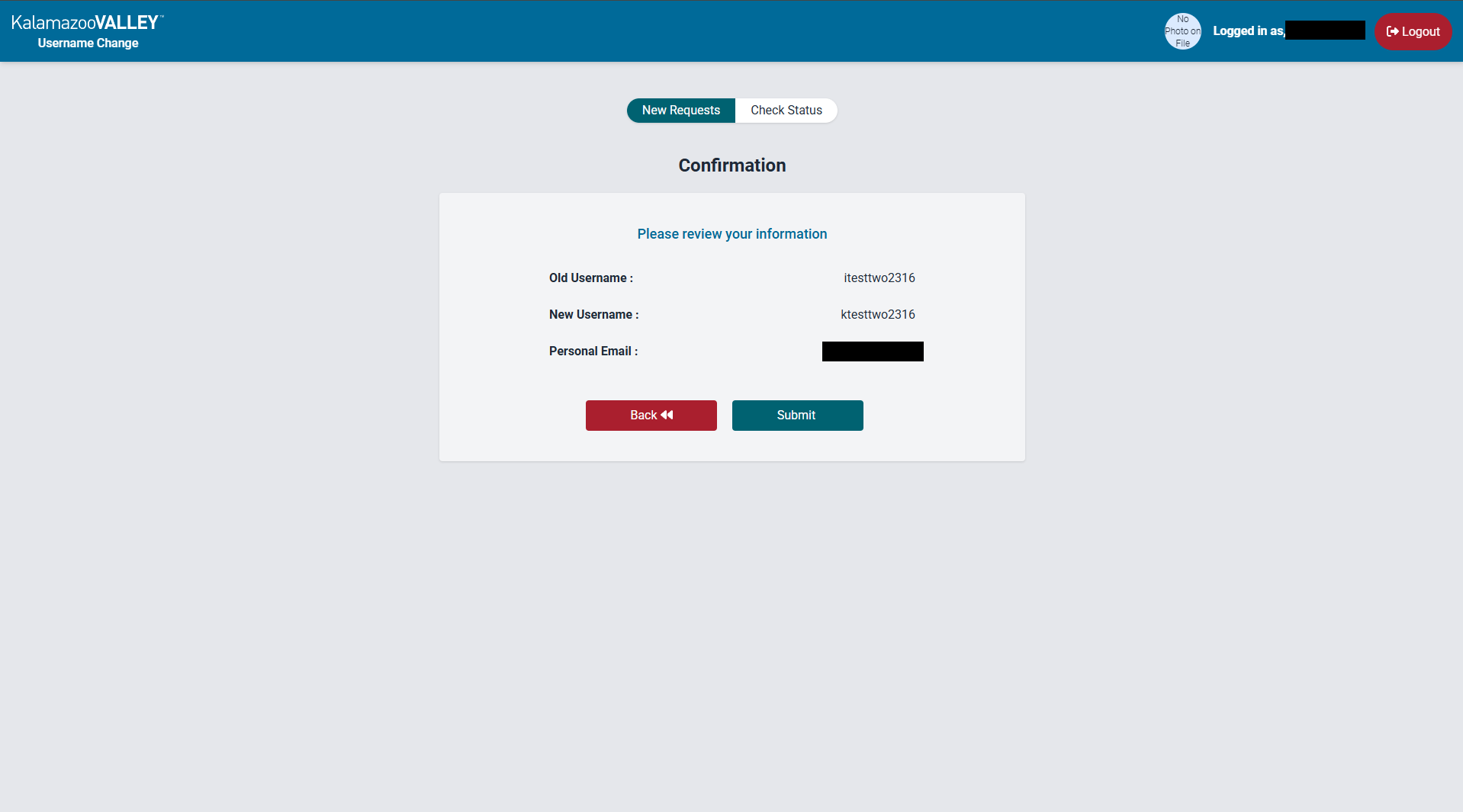 Username Changer screenshot